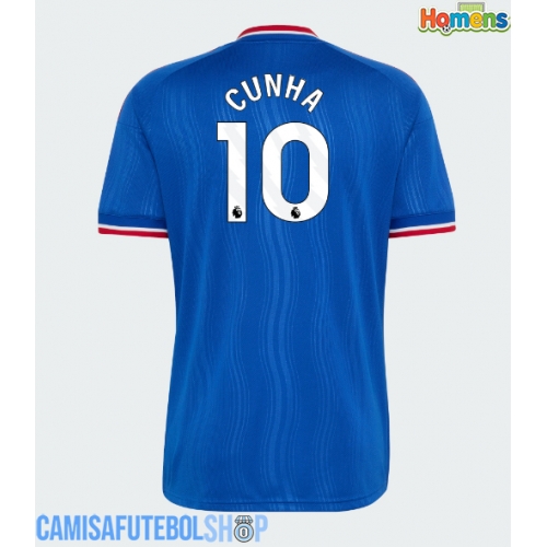 Camisa de time de futebol Manchester United Matheus Cunha #10 Replicas 2º Equipamento 2026-27 Manga Curta